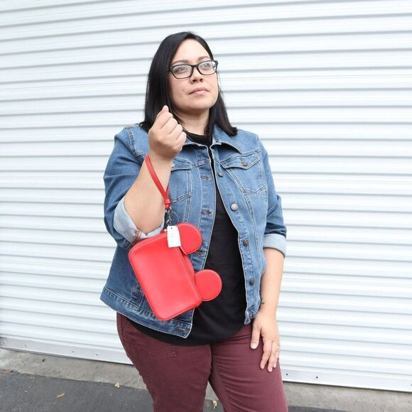 NWT Coach MICKEY MOUSE EARS Clutch  in Red - Picture 3 of 11